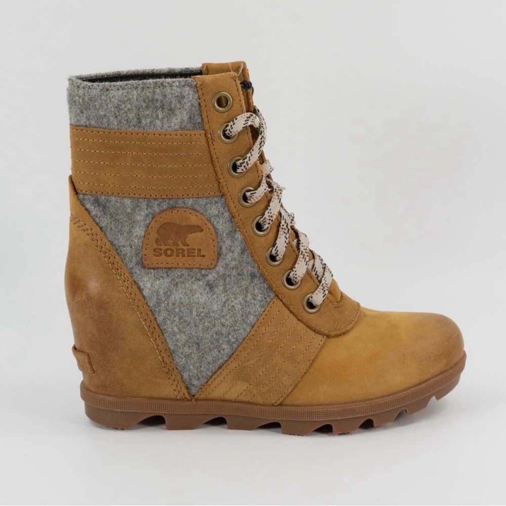 Sorel Women's Tan and Gray Lace-Up Boots - Picture 2 of 3